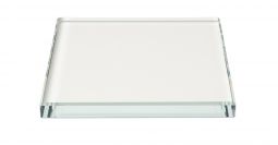 3" x 3" x 1/2" Crystal Clear, Flat Polished
